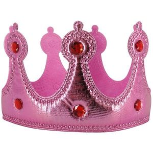 Soft Pink Royal Crown With Jewels 