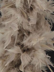 Luxury Stone Grey Feather Boa – 80g -180cm