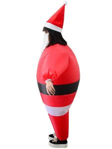 Super Santa Clause Inflatable Father Christmas Fancy Dress Costume