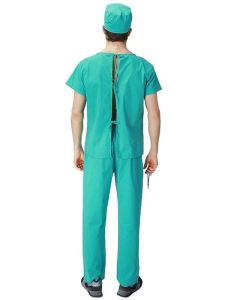 Surgeon Scrubs Male Fancy Dress Costume