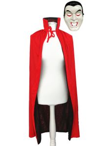 Vampire Mask And Cloak Halloween Set