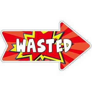 ‘Wasted’ Word Board Photo Booth Prop