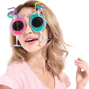 Wine Cocktail With Cocktail Umbrella Novelty Sunglasses 