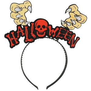 Witches Hand & Skull Halloween Headband
