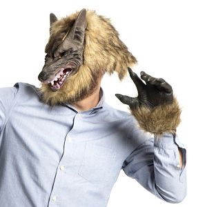 Fancy Dress, Costume Halloween Wolf Head Mask and Paws