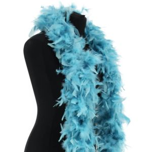 Deluxe Dusty Blue Feather Boa – 100g -180cm