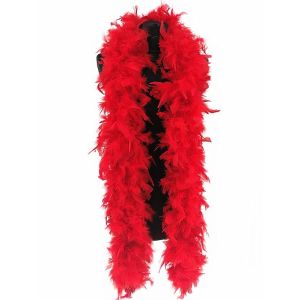 Deluxe Red Feather Boa – 100g -180cm