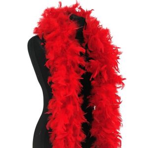 Deluxe Red Feather Boa – 100g -180cm