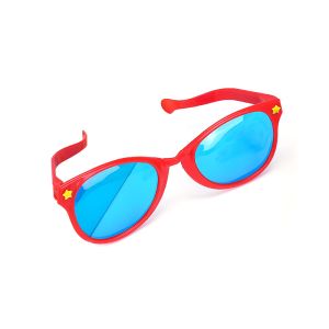 Giant Jumbo Rounded Party Glasses - Red