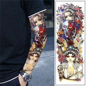 Good v's Bad Sleeve Temporary Tattoo Body Art Transfer No. 42