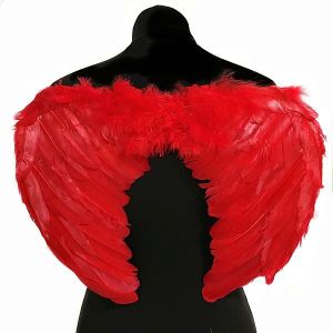 Red Feather Angel Wings Medium