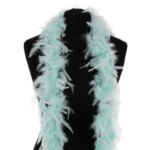Beautiful Icy Blue Turquoise Feather Boa – 50g -180cm