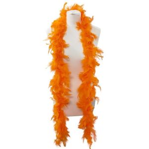 Beautiful Orange Feather Boa – 50g -180cm 