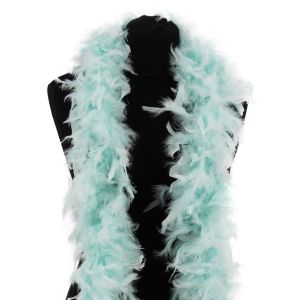 Luxury Icy Blue Turquoise Feather Boa – 80g -180cm