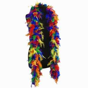Luxury Multi-Coloured Feather Boa - 80g - 180cm 
