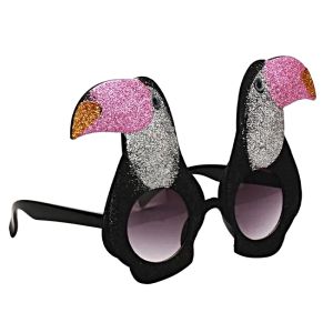 Tropical Toucan Glitzy Party Sunglasses