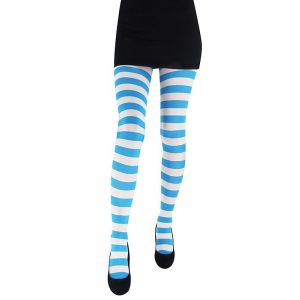Adult Tights - Blue & White Striped