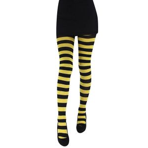 Adult Tights - Yellow & Black Striped