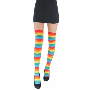 Adult Stockings - Rainbow Stripes