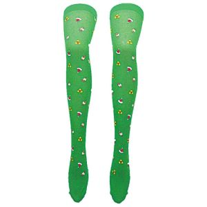 Adult Stockings - Xmas Green Stockings with Santa Hats