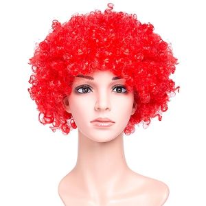 Afro Wig Red