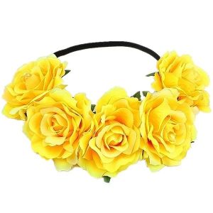Beautiful Yellow Garland Flower Headband 