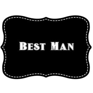 ‘Best Man’ Vintage Style Photo Booth Prop