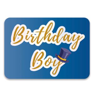 ‘Birthday Boy' Rectangle UV Printed Word Board Photo Booth Sign Prop
