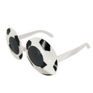 Black & White Round Football Novelty Sunglasses