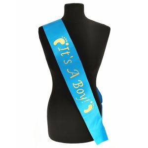 Blue With Gold ‘It’s A Boy!’ Sash