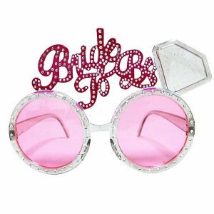 ‘Bride To Be’ Pink Tinted Glasses With Diamond