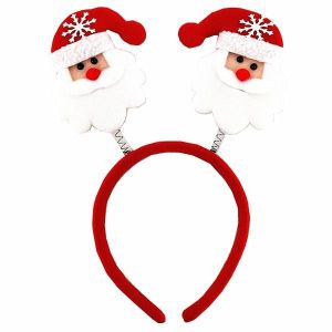 Budget Red Santa Claus Christmas Head Bopper Headband