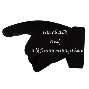 Over-There', Pointing Finger Chalkboard Photobooth Prop - Comes with Free Chalks