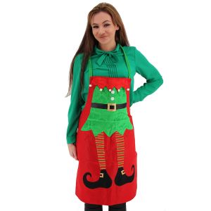 Christmas Elf Apron - Red