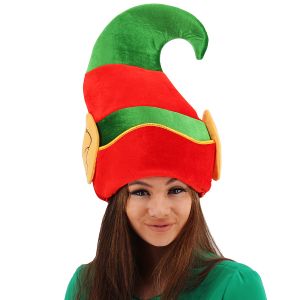 Christmas Elf Curved Point Hat with Ears