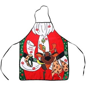 Covered In Kisses Santa Claus Christmas Apron