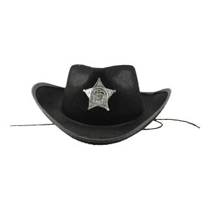 Cowboy Sheriff Hat Black