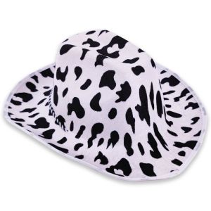 Cow Print Western Cowboy Cowgirl Hat