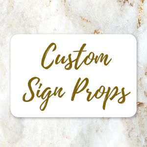 Customised Personalised Rectangle Word Sign Props 
