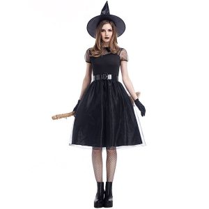 Dark Witch Women's Halloween Fancy Dress Costume UK 8