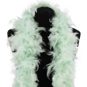 Deluxe Icy Mint Green Feather Boa – 100g -180cm