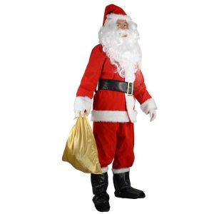 Deluxe Santa Claus Fancy Dress Costume XL 175-185cm