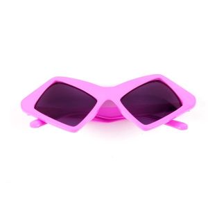 Hot Pink Square Eyes Sunglasses