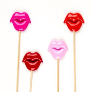 Set of 4 Funny and Humorous Cupid's Bow Full Lips