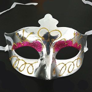 Eyeshadow Masquerade Mask Silver