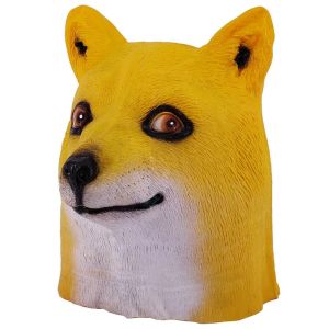 Fancy Dress Costume Doge Shiba Dog Head Mask Props