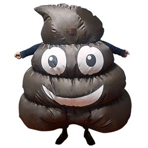 Funny Emoji Poop Inflatable Fancy Dress Costume