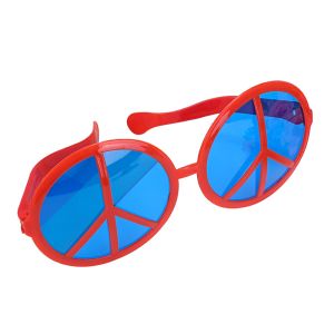Giant CND 'Peace' Party Glasses - Red