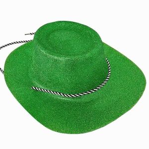 Green Glitzy Western Cowboy Cowgirl Hat