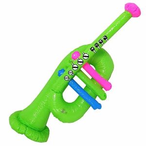 Inflatable Green Trumpet